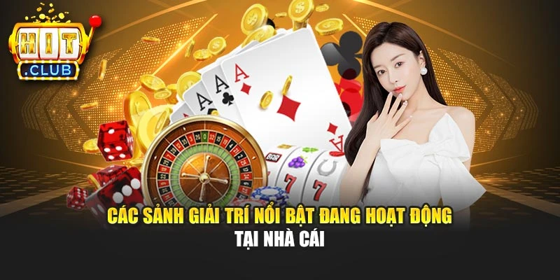 Các sảnh giải trí nổi bật đang hoạt động tại nhà cái